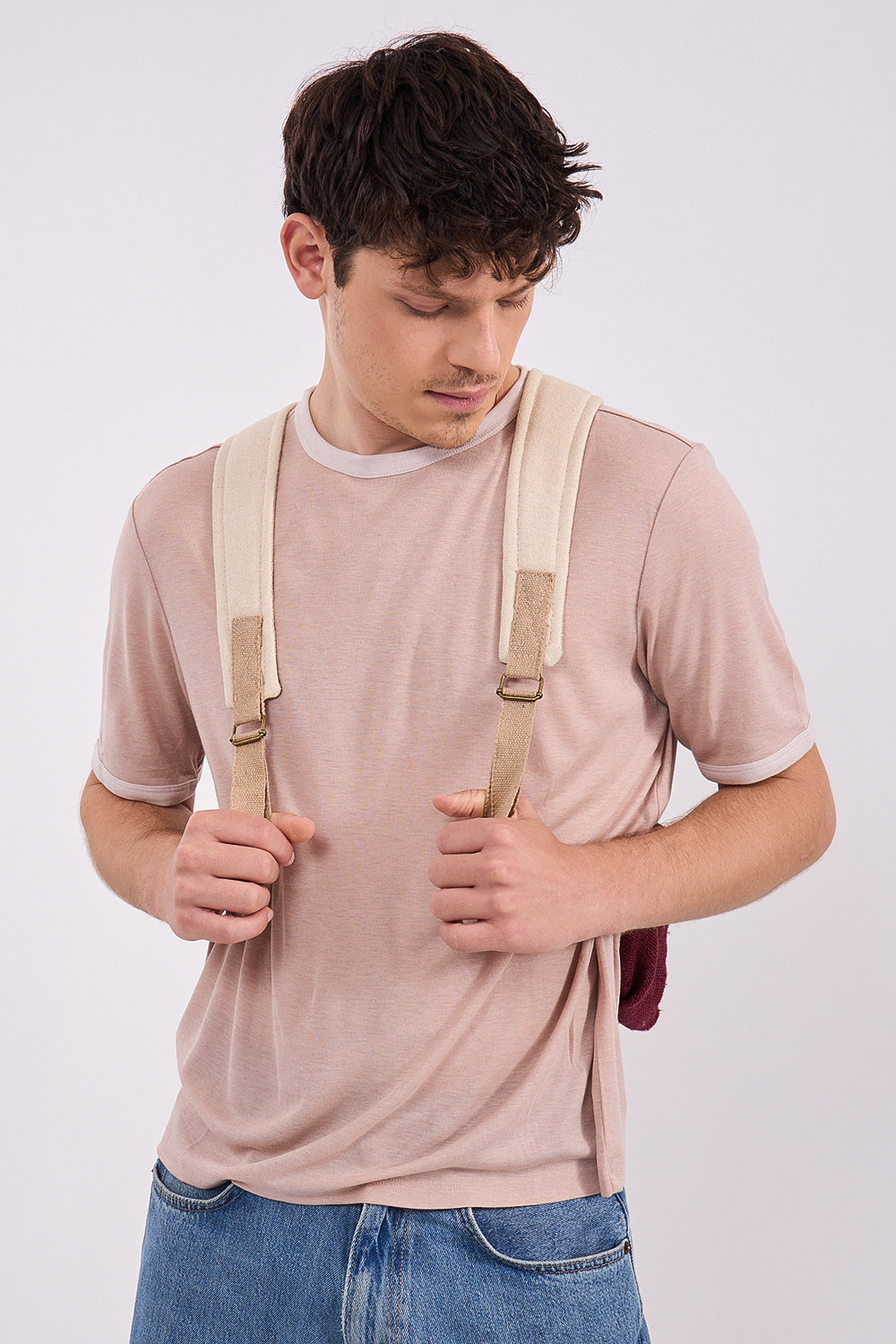 תיק גב אדום מארון