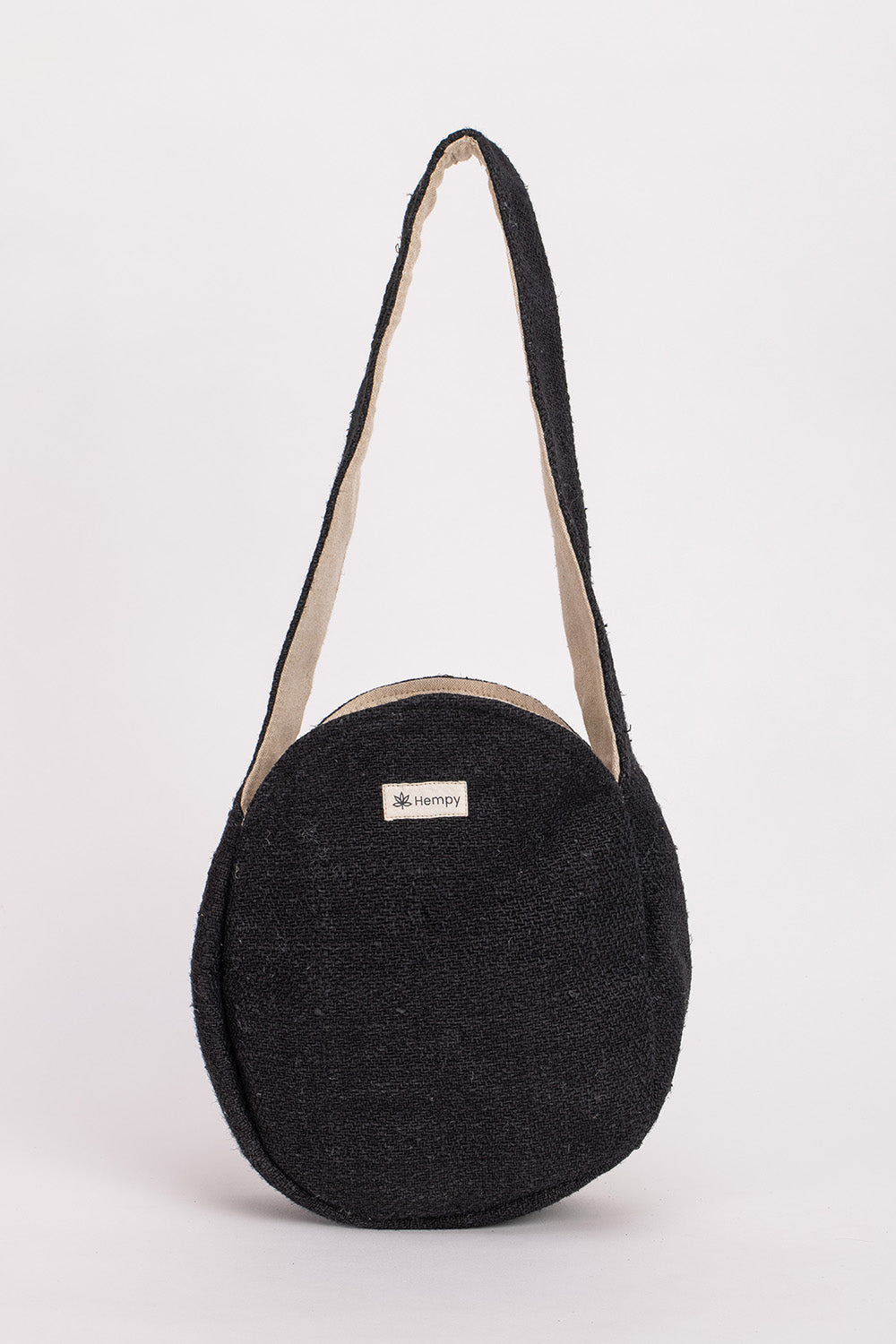 תיק צד עגול שחור