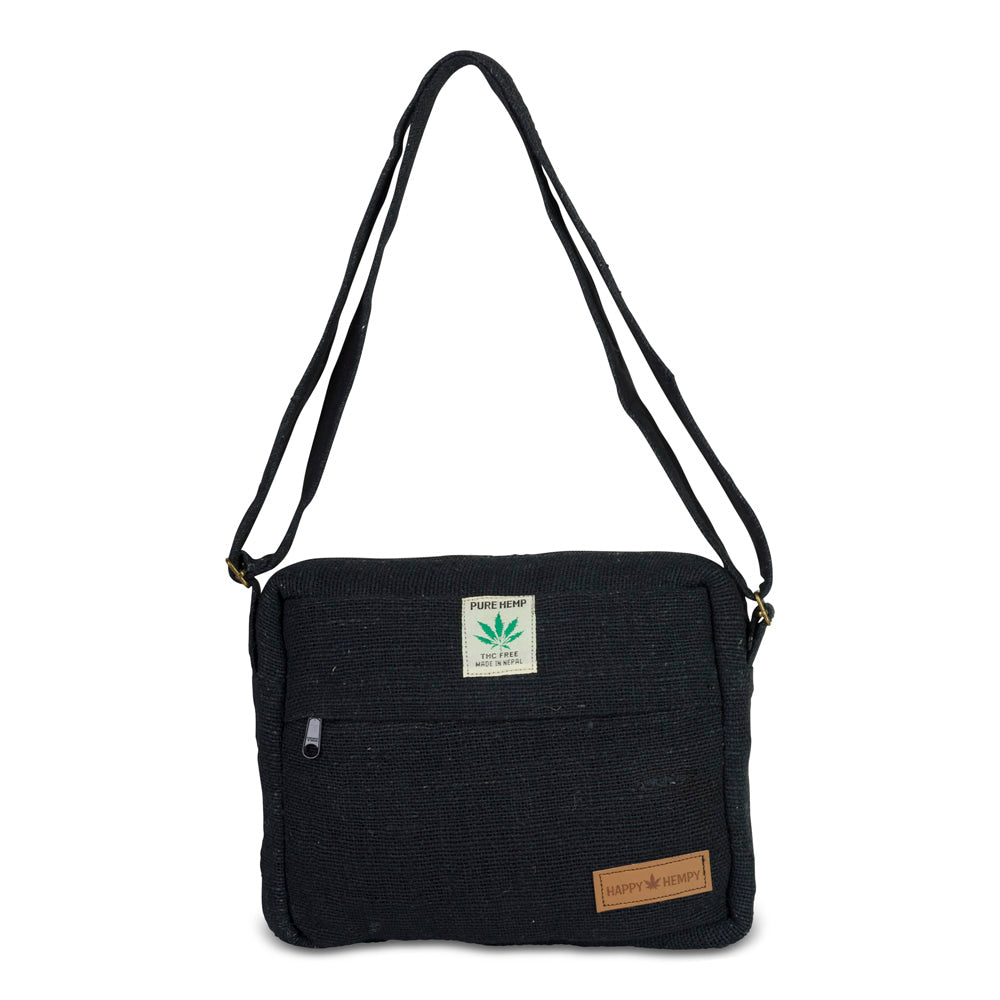 תיק צד רחב שחור