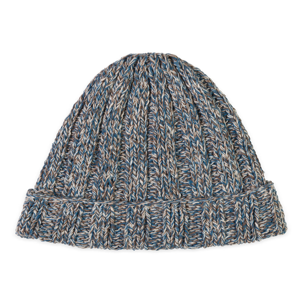 כובע צמר כחול לבן