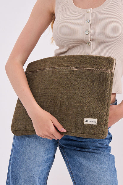 קייס ללפטופ ירוק זית