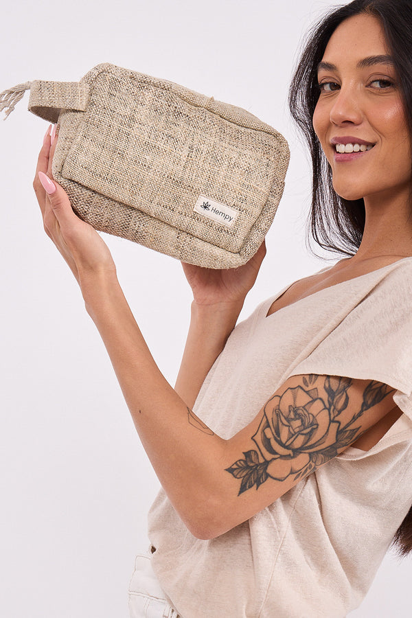 תיק איפור טבעי