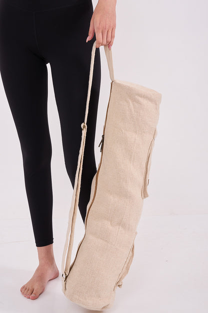 קייס למזרן יוגה בצבע בז׳