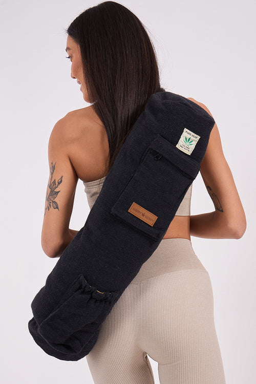 קייס למזרן יוגה בצבע שחור