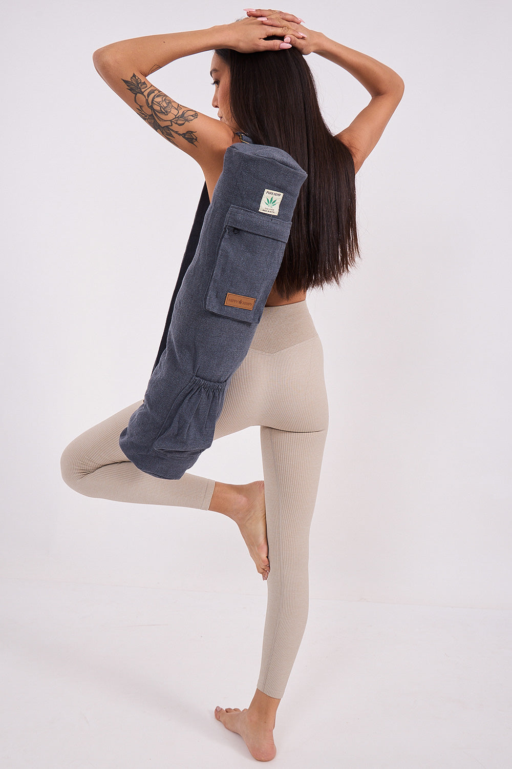 קייס למזרן יוגה בצבע כחול כהה