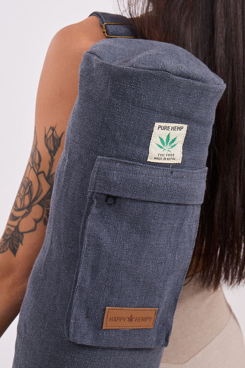 קייס למזרן יוגה בצבע כחול כהה