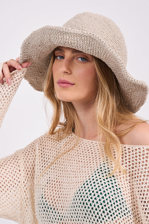 כובע בז׳ לים - צבע אפור