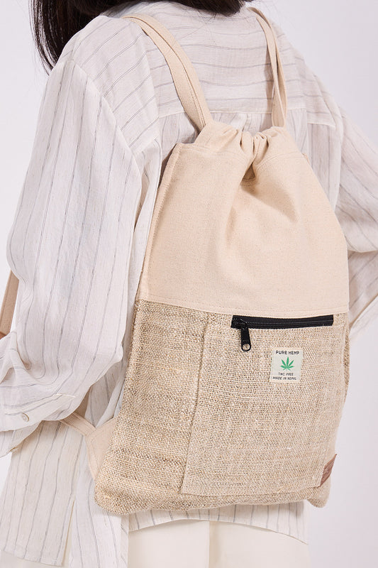 תיק שק חצי לבן חצי נייטרלי