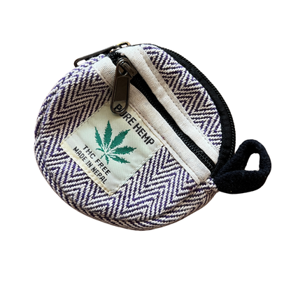 נרתיק עגול סגול עם טבעי