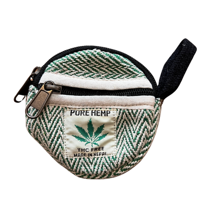 נרתיק עגול ירוק עם טבעי