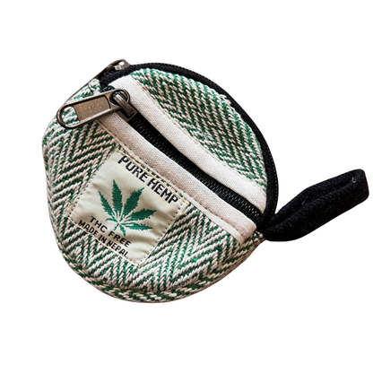 נרתיק עגול ירוק עם טבעי