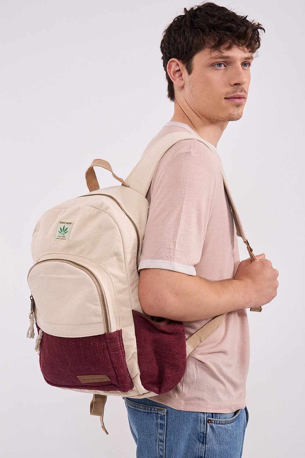 תיק גב אדום מארון