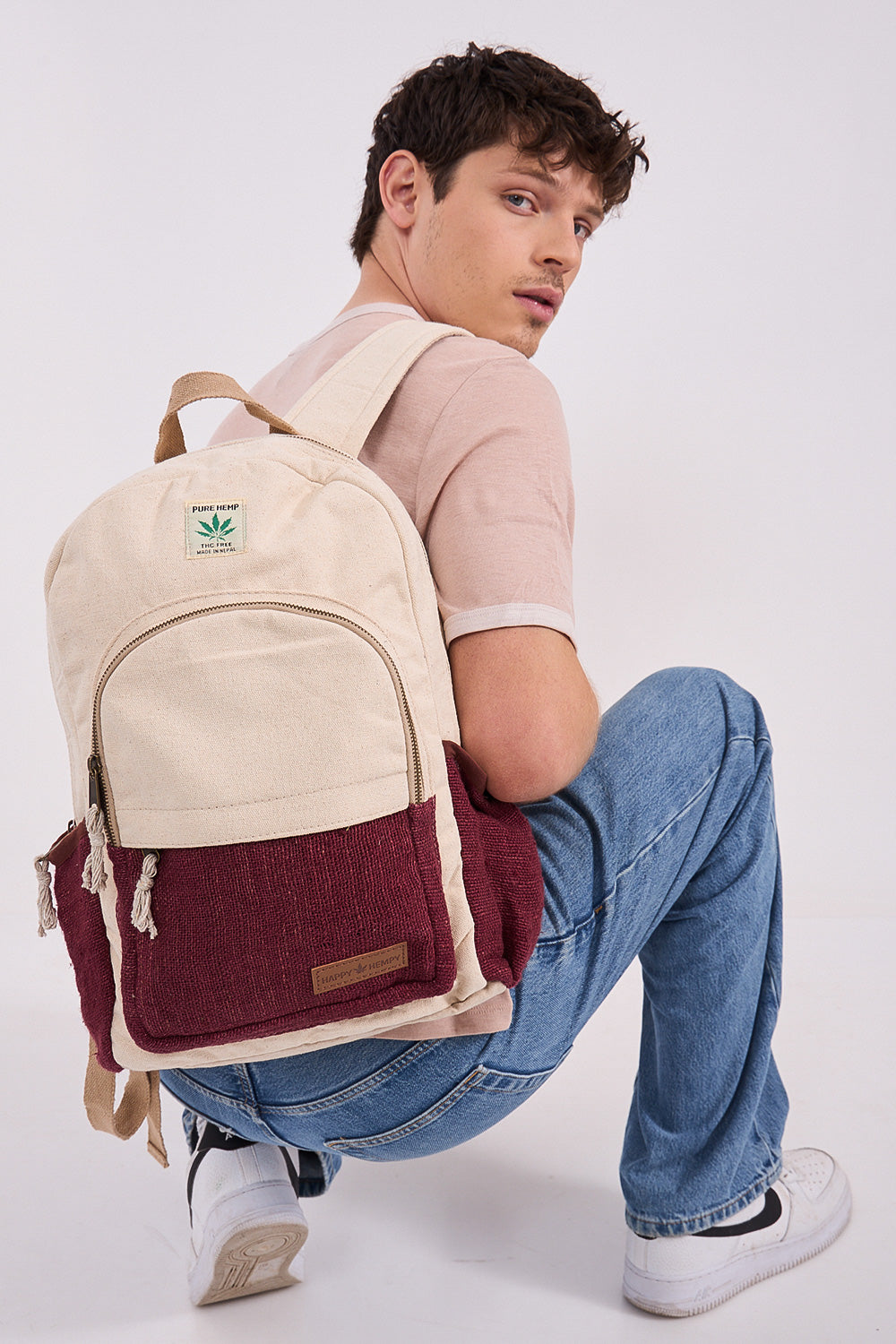 תיק גב אדום מארון