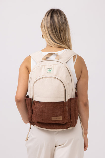 תיק גב טבעי עם חום