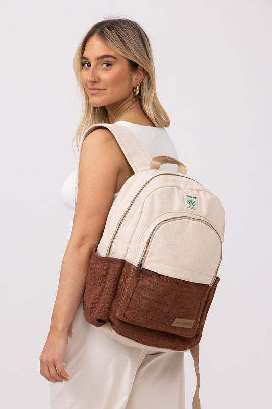 תיק גב טבעי עם חום