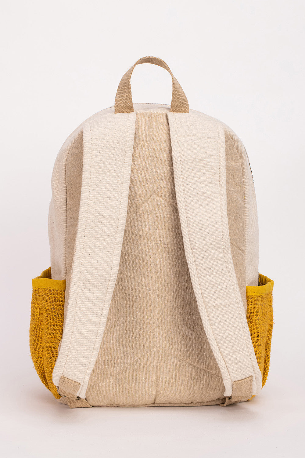 תיק גב טבעי עם צהוב + קלמר תואם במתנה