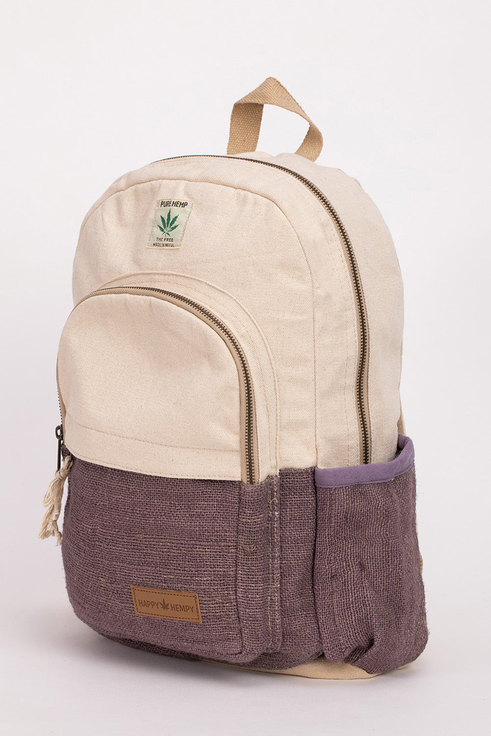 תיק גב טבעי עם סגול