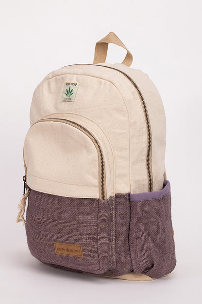 תיק גב טבעי עם סגול