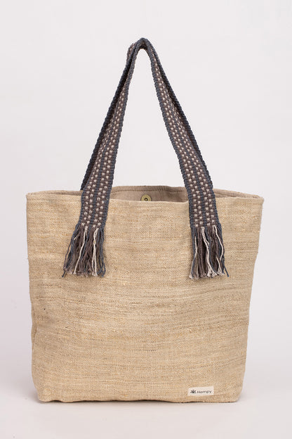 תיק צד בז׳ TOTE BAG