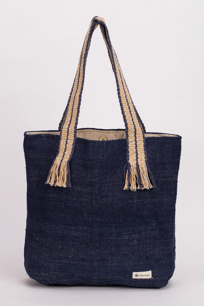 תיק צד כחול TOTE BAG