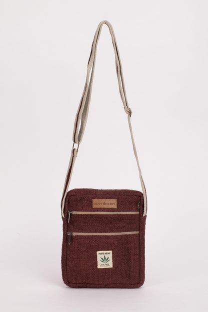 תיק צד קטן אדום כהה