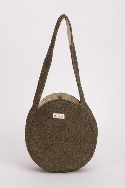 תיק צד עגול ירוק