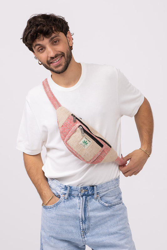 פאוץ׳ אדום עם טבעי