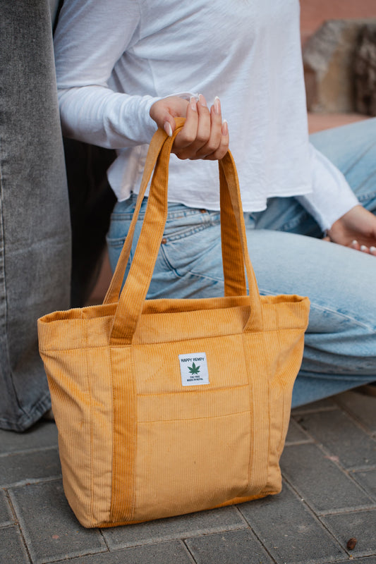 תיק צד צהוב - קורדרוי דגם ריי