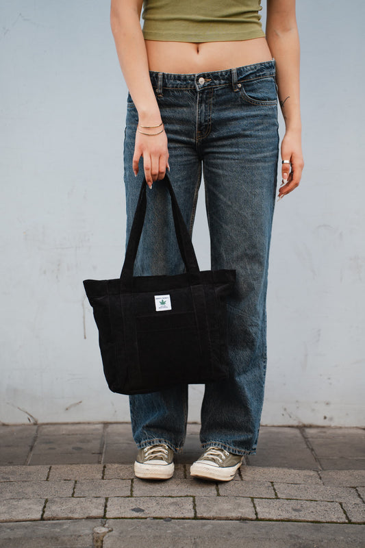 תיק צד שחור - קורדרוי דגם ריי