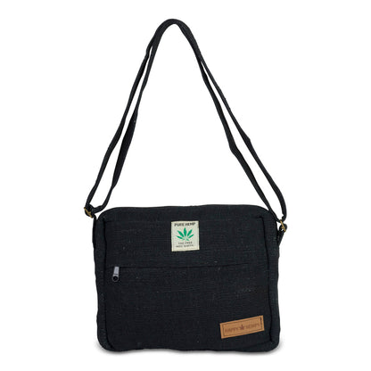 תיק צד רחב שחור